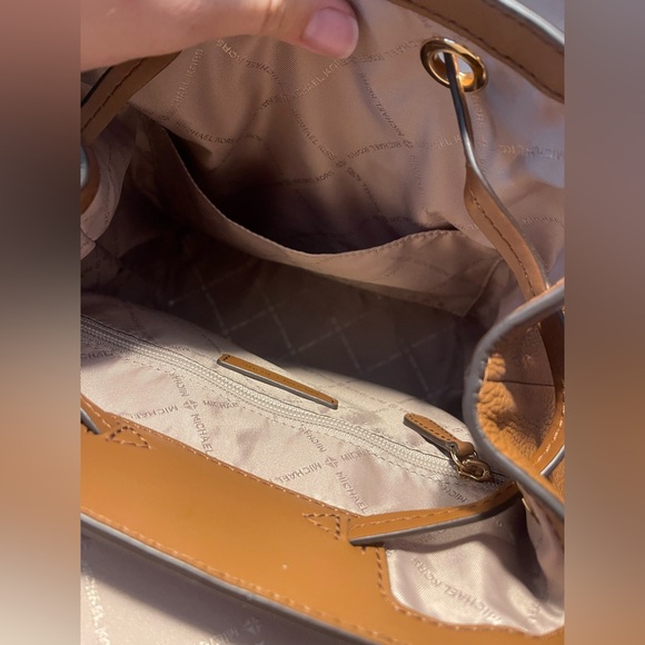 Michael Kors Medium Jet Set Pebble Leather Backpack With Wallet New - Picture 8 of 10